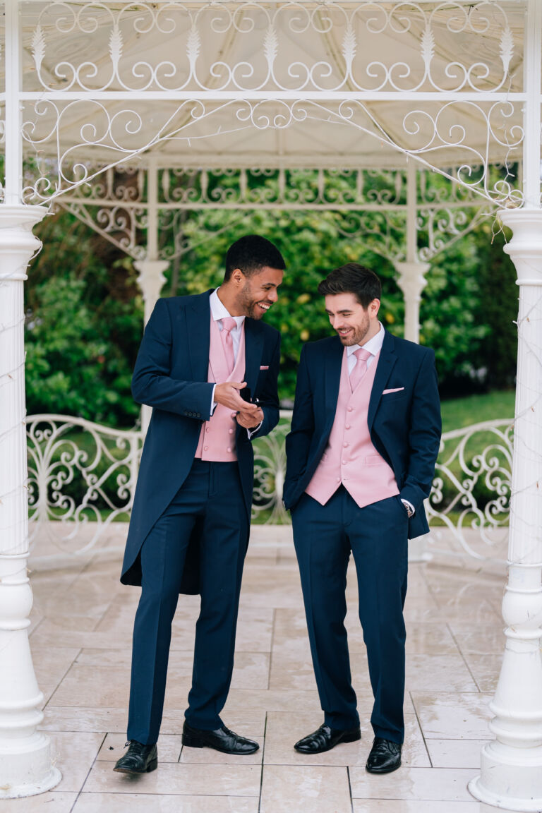 Tailcoat wedding outfit for hire at Collections Clothing, Mansfield